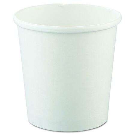 SOLO CUP CO PEC 16 oz Double Poly Paper Food Container, White H4165-2050  (PEC)